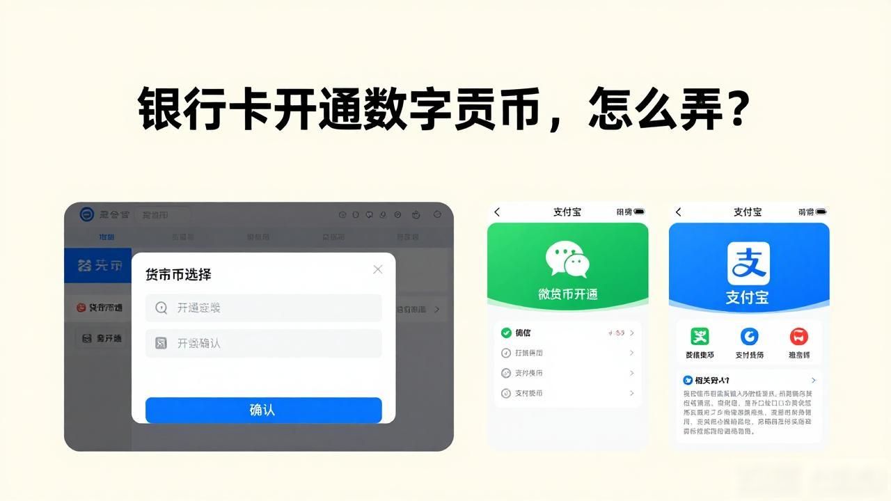 银行卡开通数字货币，怎么弄？