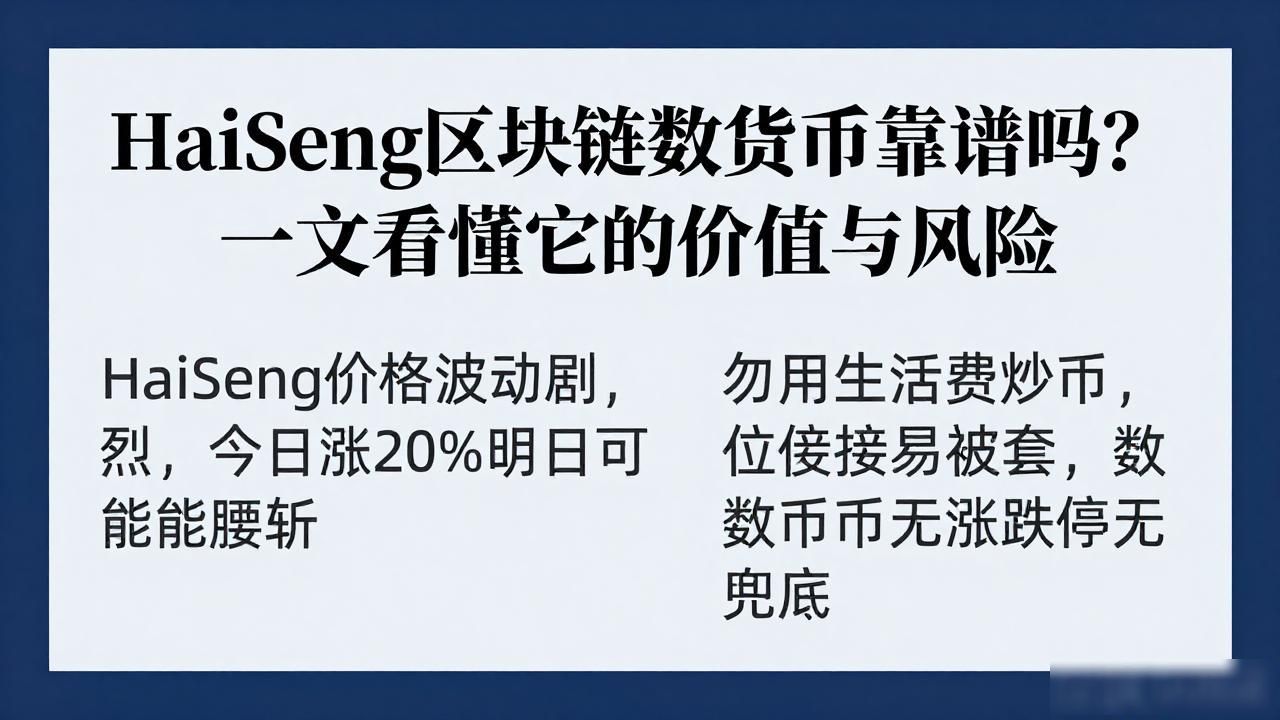 HaiSeng区块链数字货币靠谱吗？一文看懂它的价值与风险