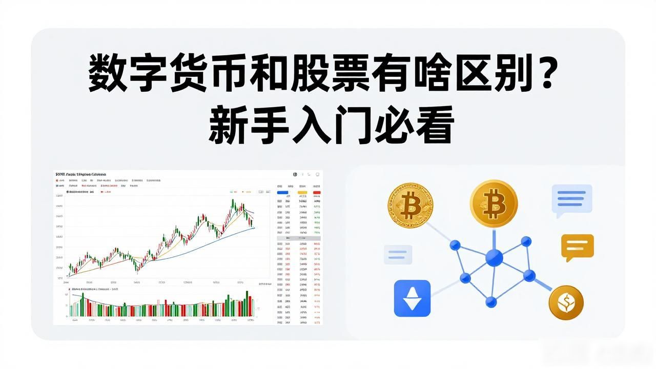 数字货币和股票有啥区别？新手入门必看