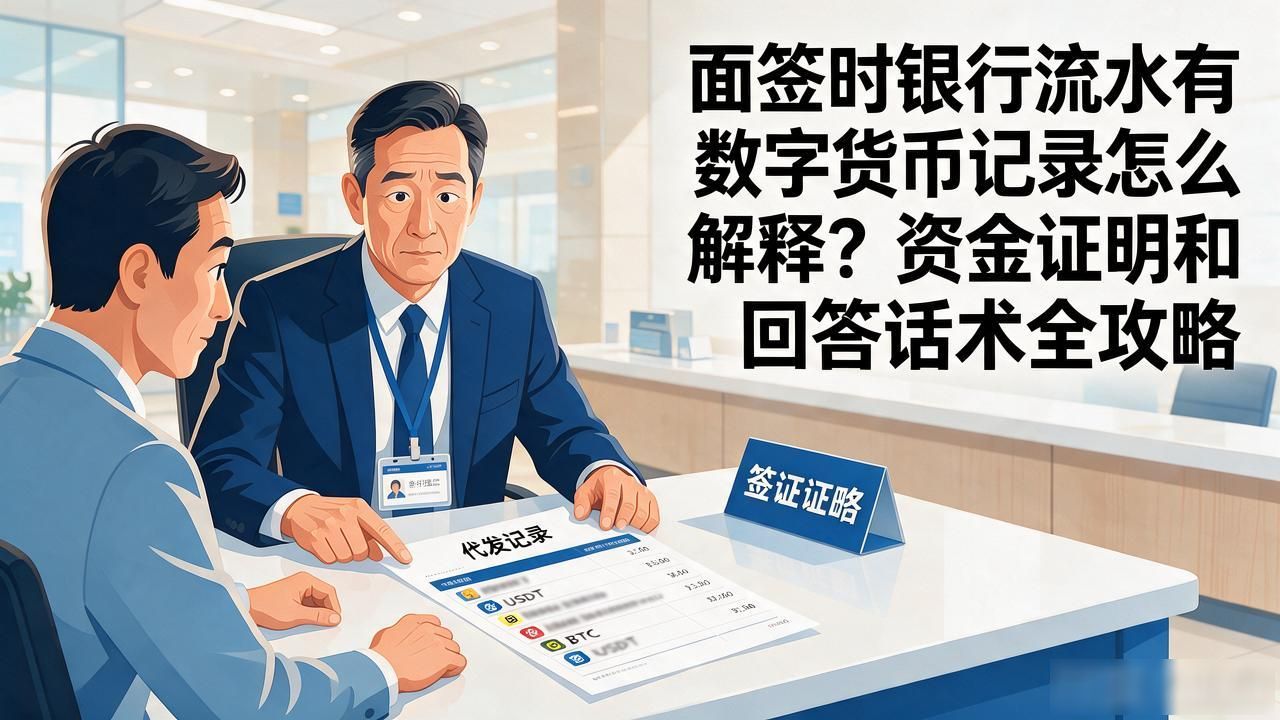 数字货币怎么面签_数字货币面签资金证明准备_美国签证银行流水解释技巧
