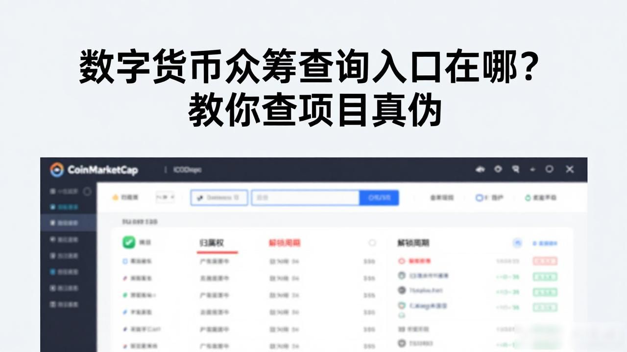数字货币众筹查询入口在哪？教你查项目真伪