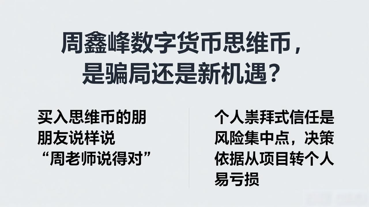 周鑫峰数字货币思维币，是骗局还是新机遇？