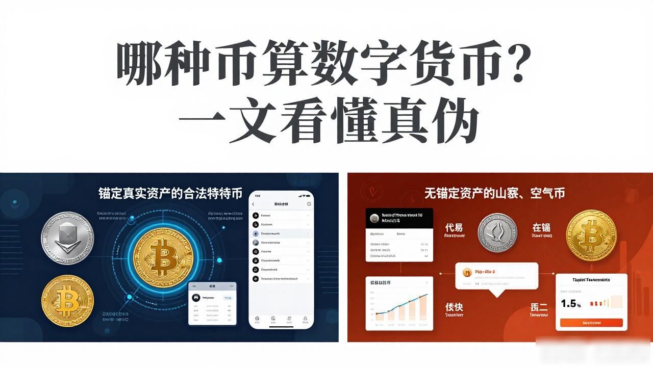 哪种币算数字货币？一文看懂真伪