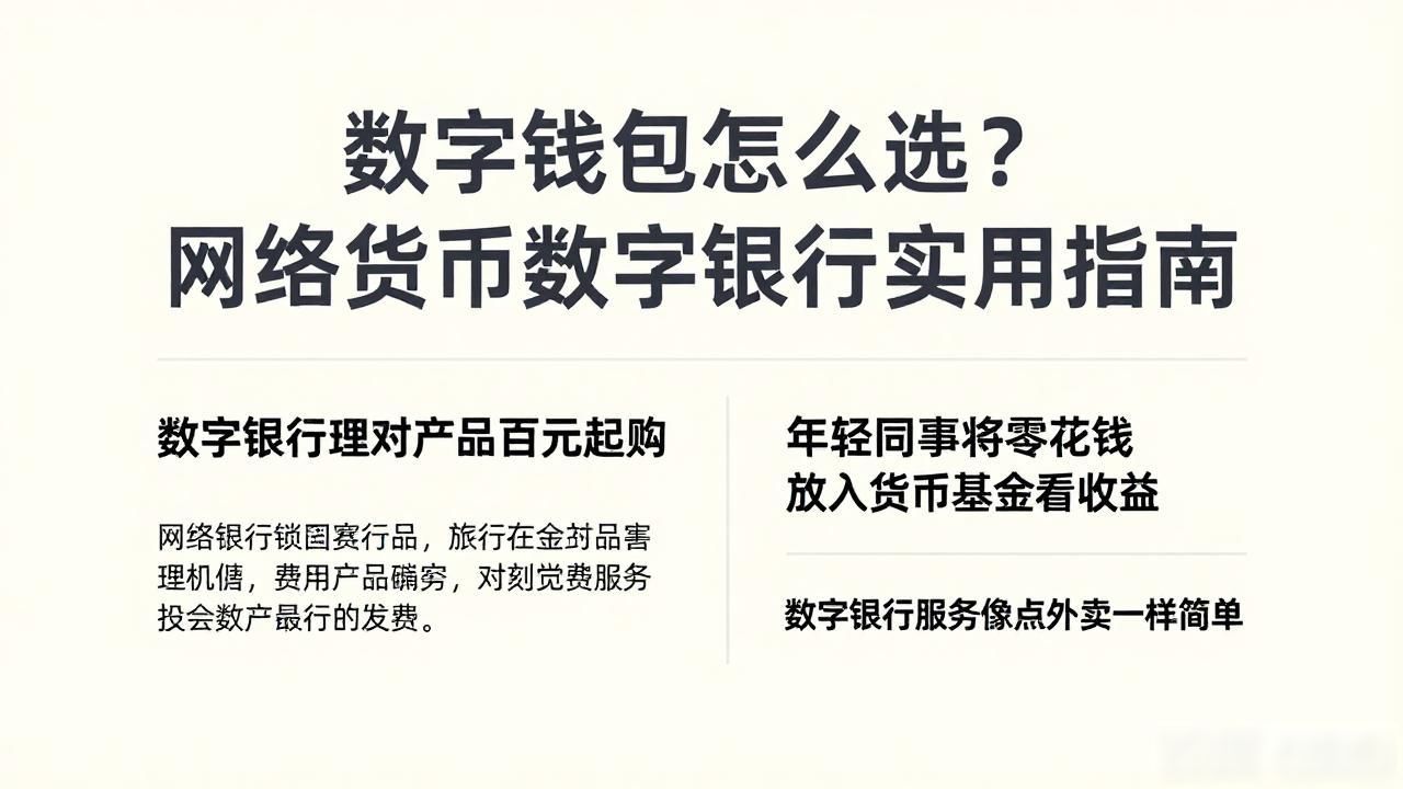 数字钱包怎么选？网络货币数字银行实用指南