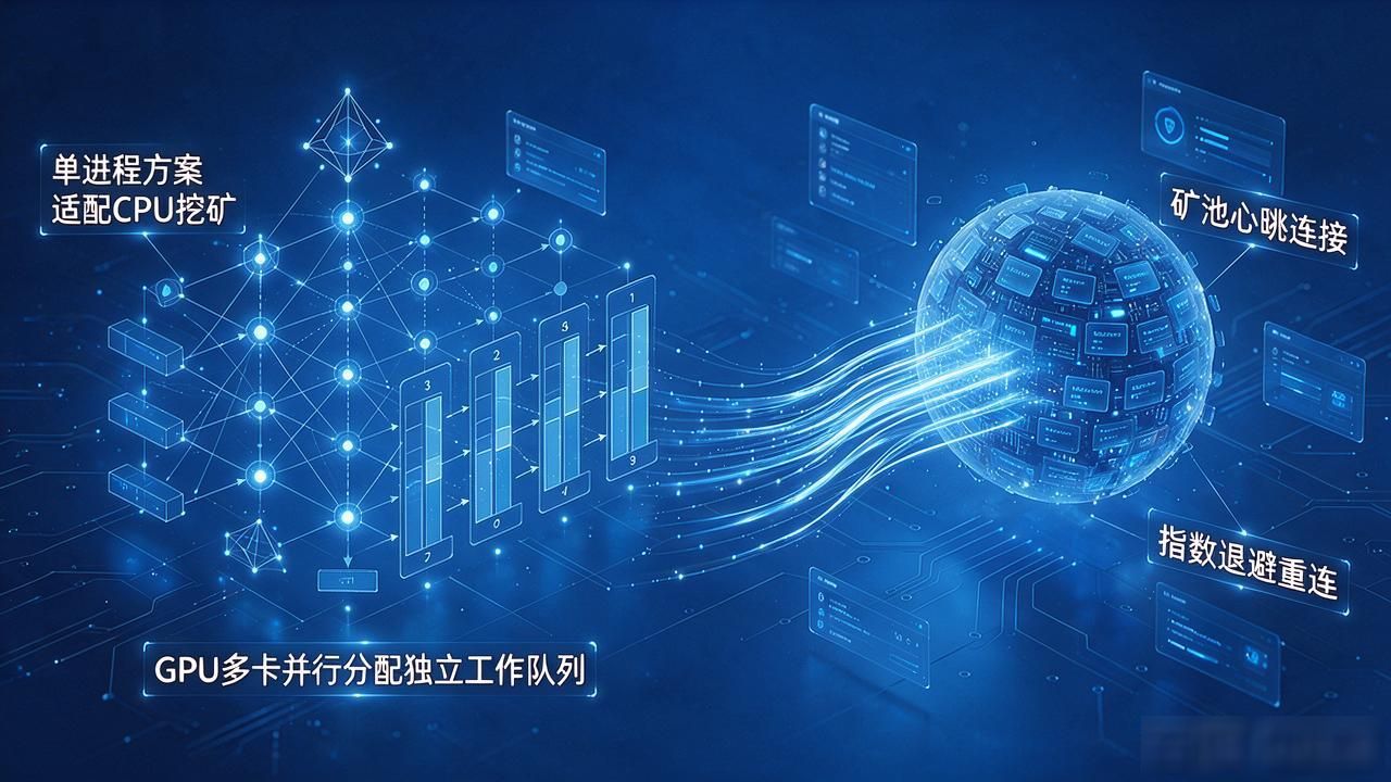 数字货币挖矿程序开发中的共识算法选型_数字货币挖矿程序开发_GPU多卡并行挖矿线程调度优化