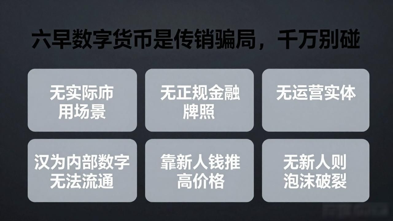 六早数字货币是传销骗局，千万别碰