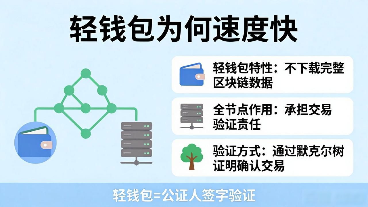 轻钱包为啥快？数字货币轻钱包原理通俗版