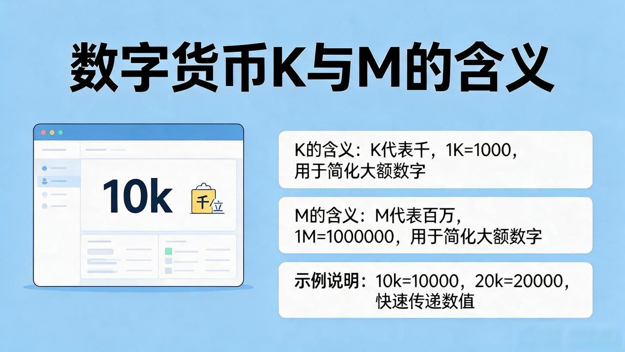 m代表啥意思数字货币k代表什么_数字货币市场缩写m和k的实际数值_加密货币价格m和k后缀含义