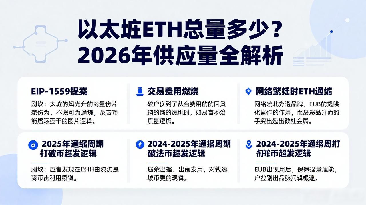 以太坊ETH总量多少？2026年供应量全解析