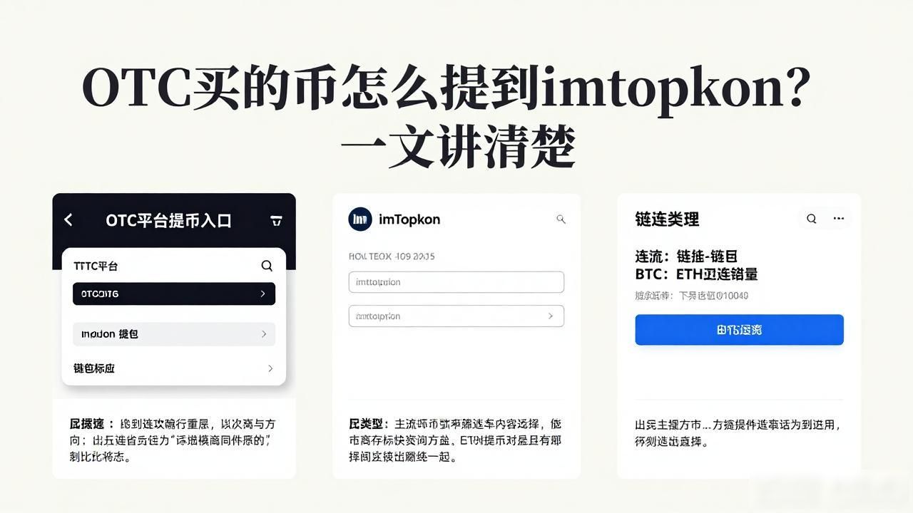 OTC买的币怎么提到imtoken？一文讲清楚