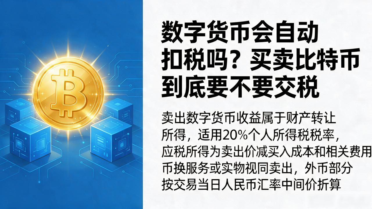 比特币以太坊卖出是否自动扣税_数字货币交易个人所得税计算方式_数字货币会自动扣税吗