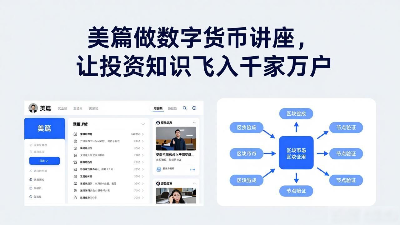 美篇做数字货币讲座，让投资知识飞入千家万户
