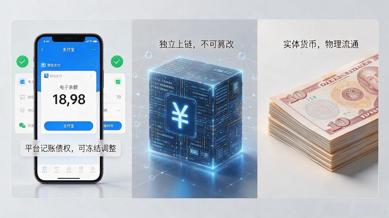 数字货币是一种数据吗？和电子转账、纸币有啥本质区别