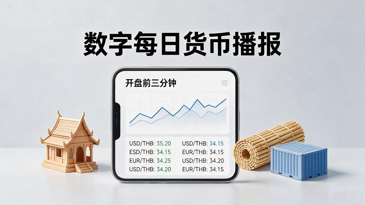 数字每日货币播报：每天开盘前花两分钟，汇率涨跌一眼看明白