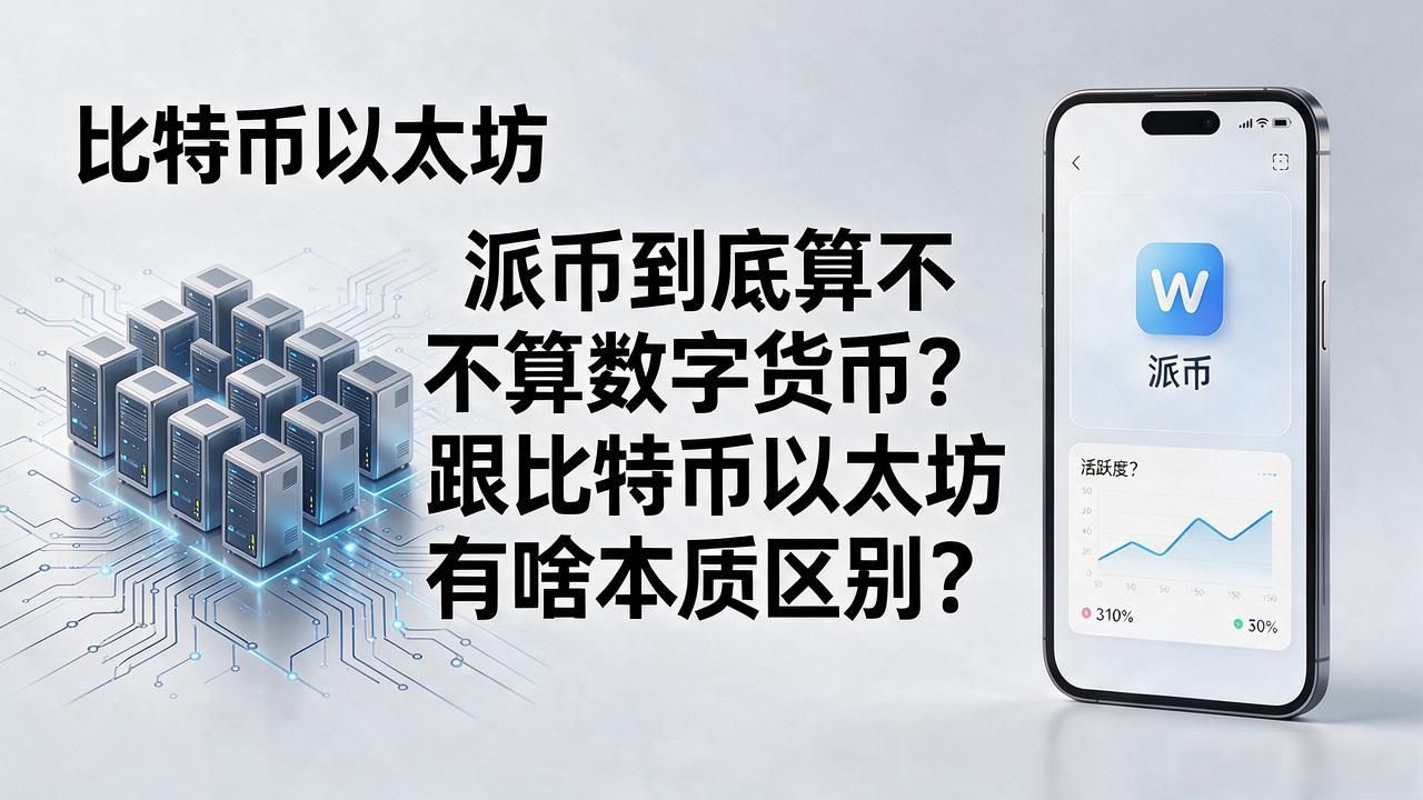 派币到底算不算数字货币？跟比特币以太坊有啥本质区别，搞明白再投