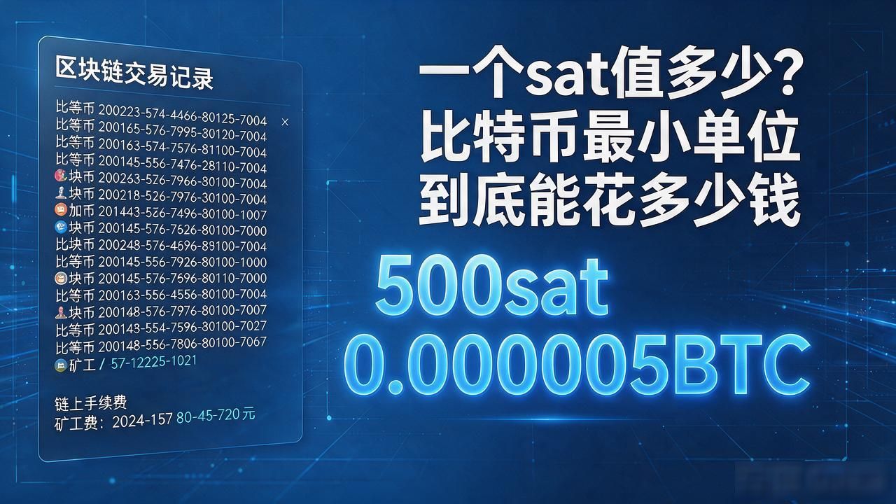 一个sat值多少？比特币最小单位到底能花多少钱