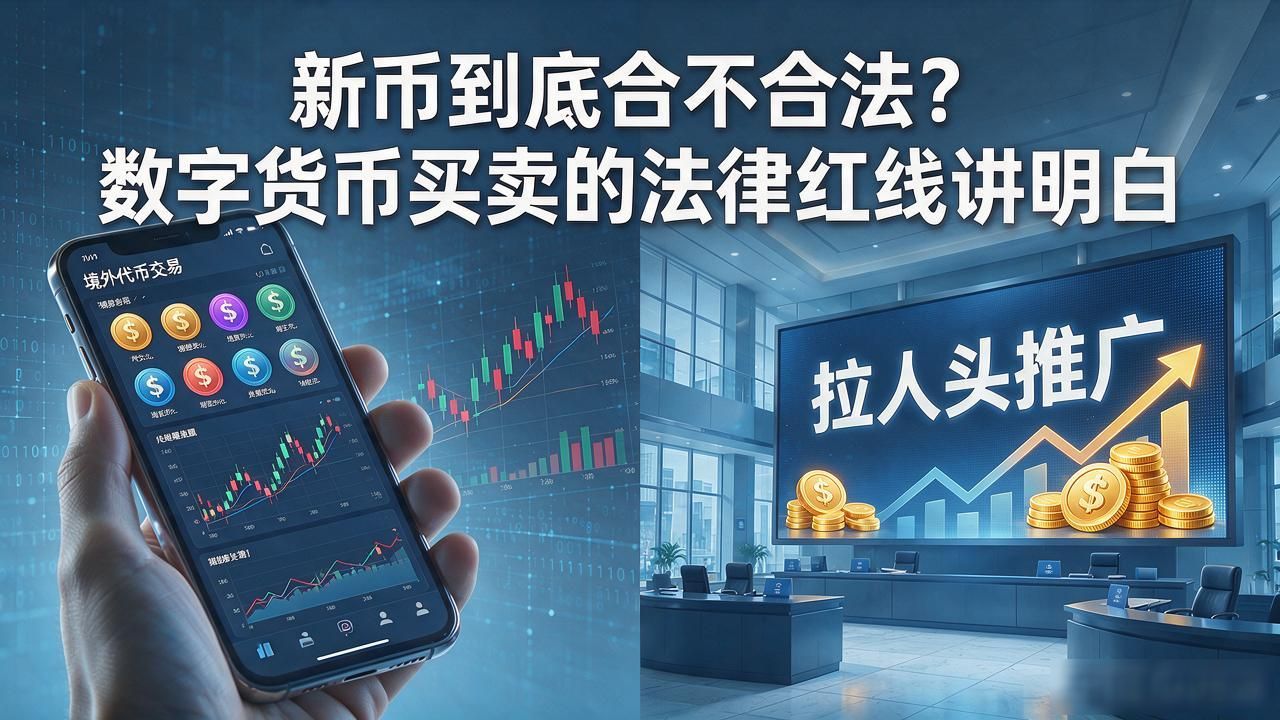 新币到底合不合法？数字货币买卖的法律红线讲明白