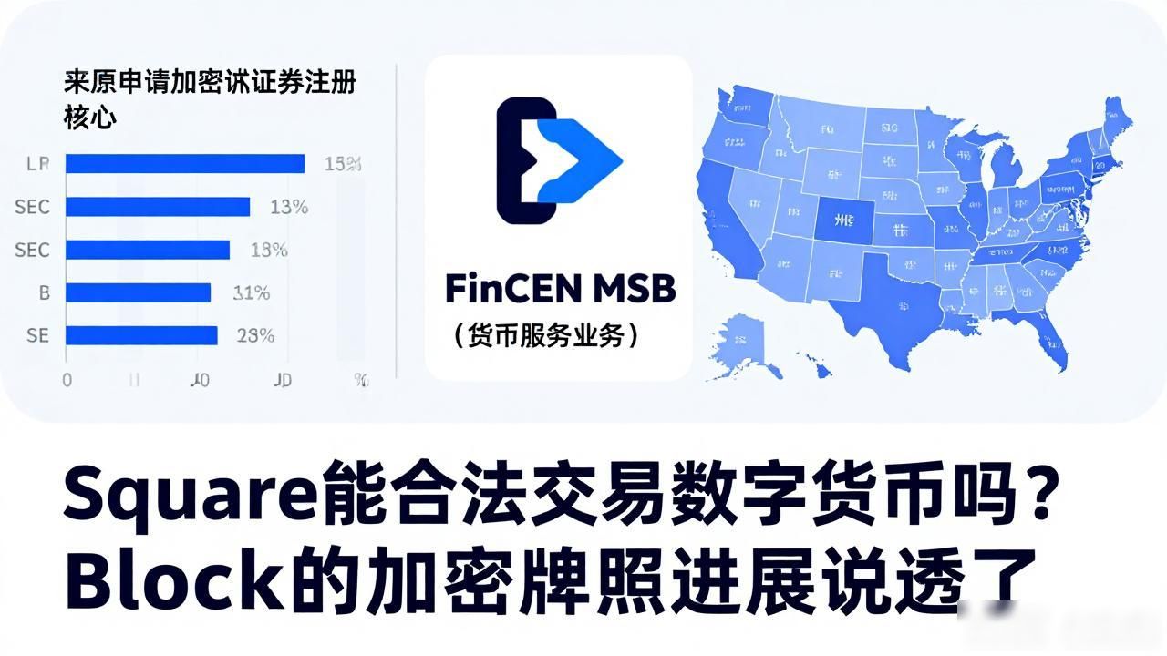 Square能合法交易数字货币吗？Block的加密牌照进展说透了