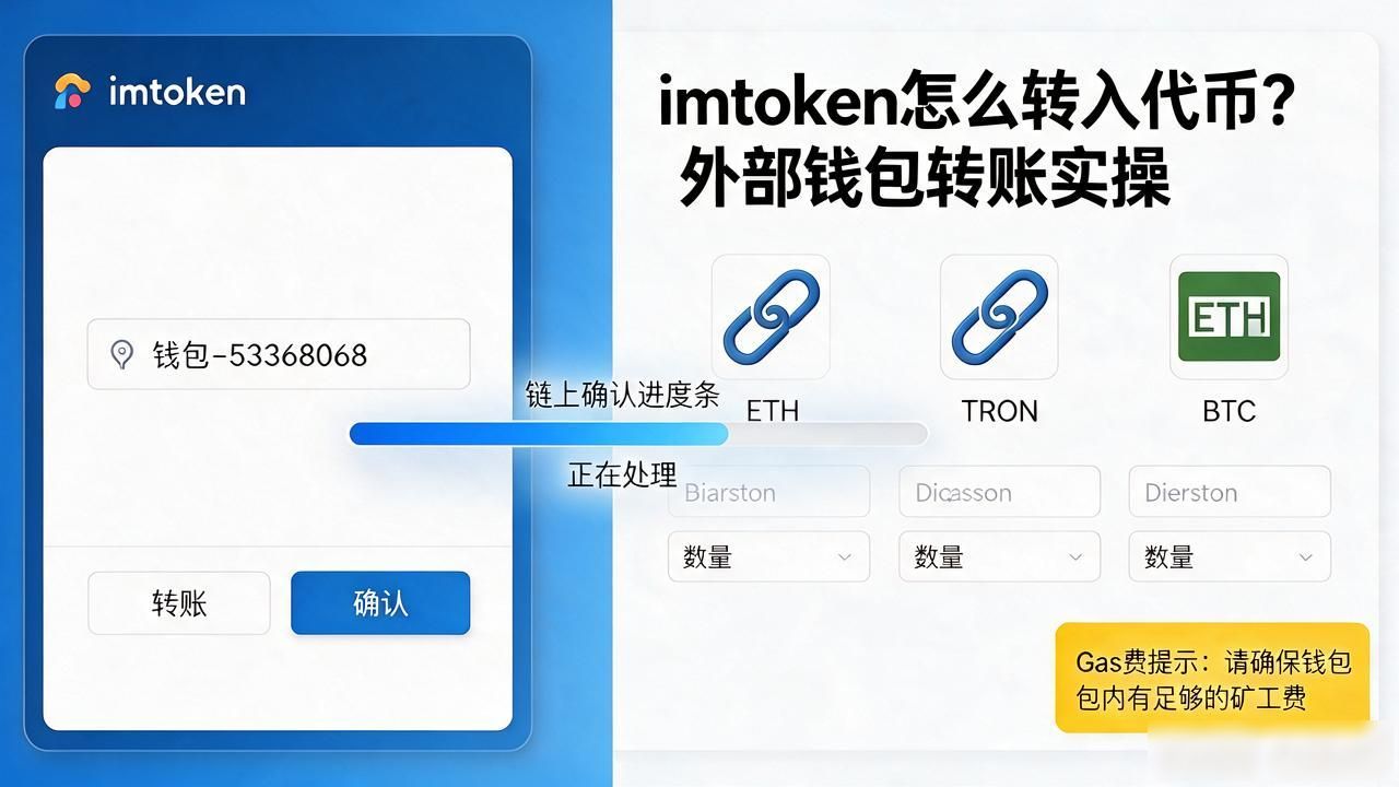 imtoken怎么转入代币？外部钱包转账实操