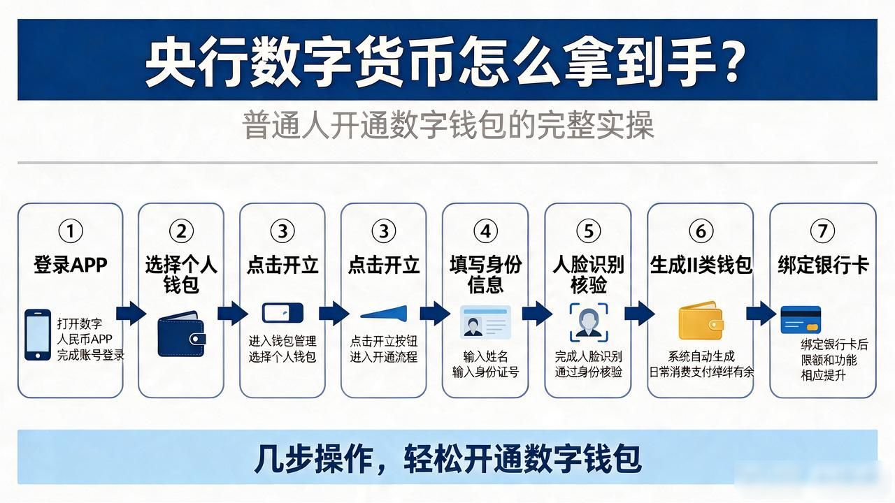 央行数字货币怎么拿到手？普通人开通数字钱包的完整实操