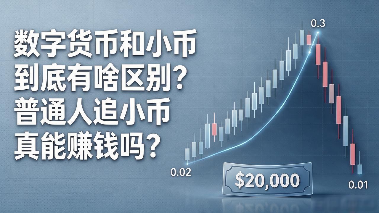 数字货币和小币到底有啥区别？普通人追小币真能赚钱吗