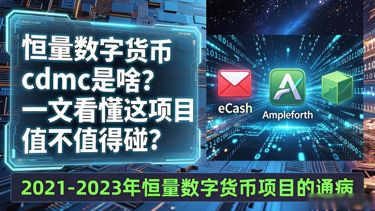 恒量数字货币cdmc是啥？一文看懂这项目值不值得碰