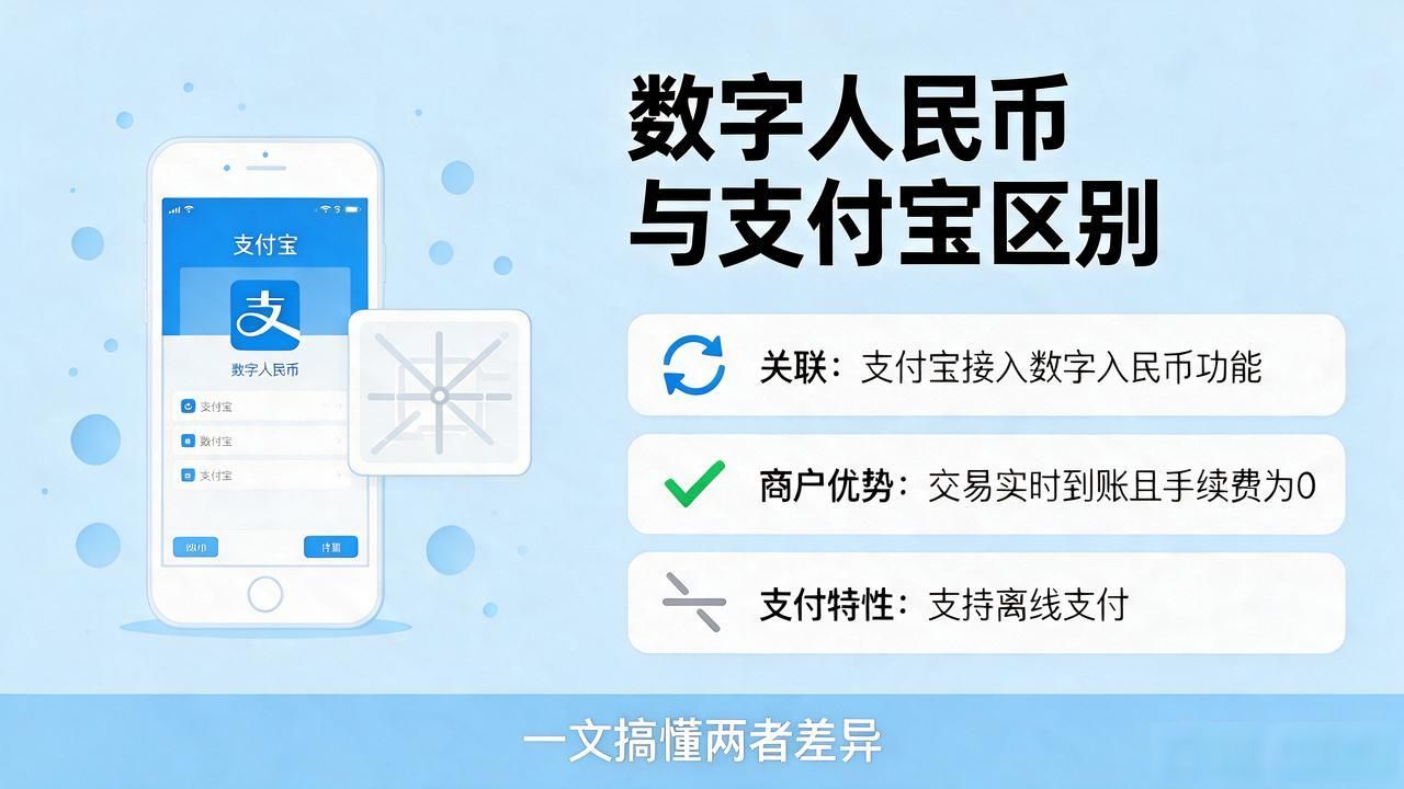 数字人民币与支付宝区别详解_支付宝与数字人民币区别_中国数字货币支付宝