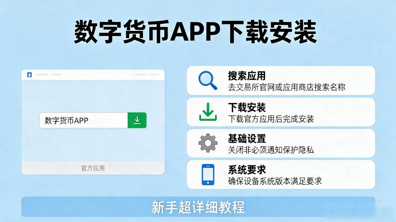 数字货币新手入门操作步骤_如何安装注册数字货币_合规数字货币交易平台选择