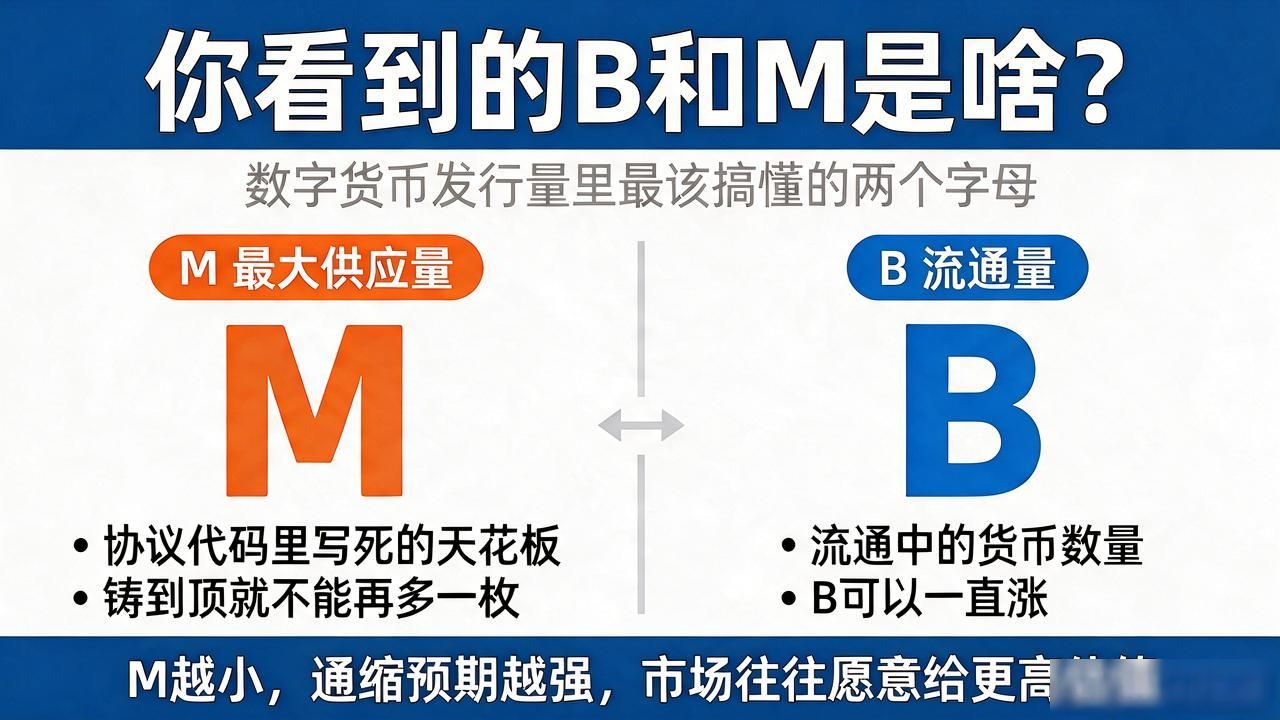 币圈B和M是什么意思_基础发行量与最大上限区别_数字货币发行量b和m代表什么