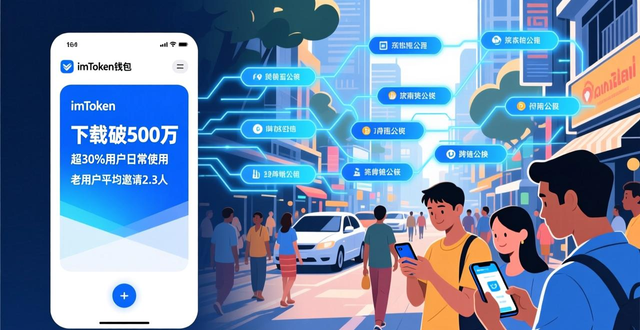 imToken钱包下载破500万：超30%用户日常使用，老用户平均邀请2.3人