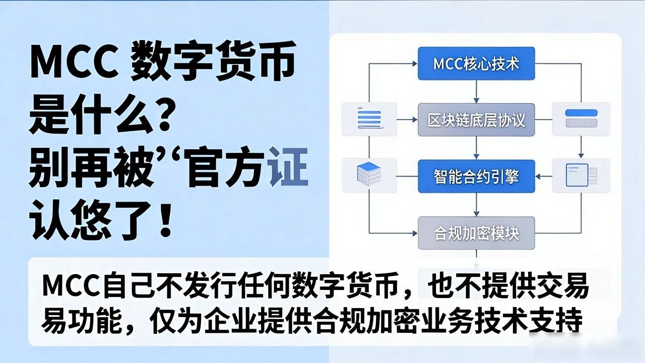 MCC 数字货币是什么？别再被“官方认证”忽悠了！