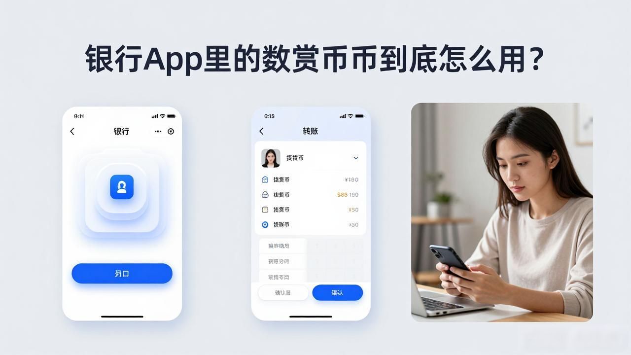 银行App里的数字货币到底怎么用？