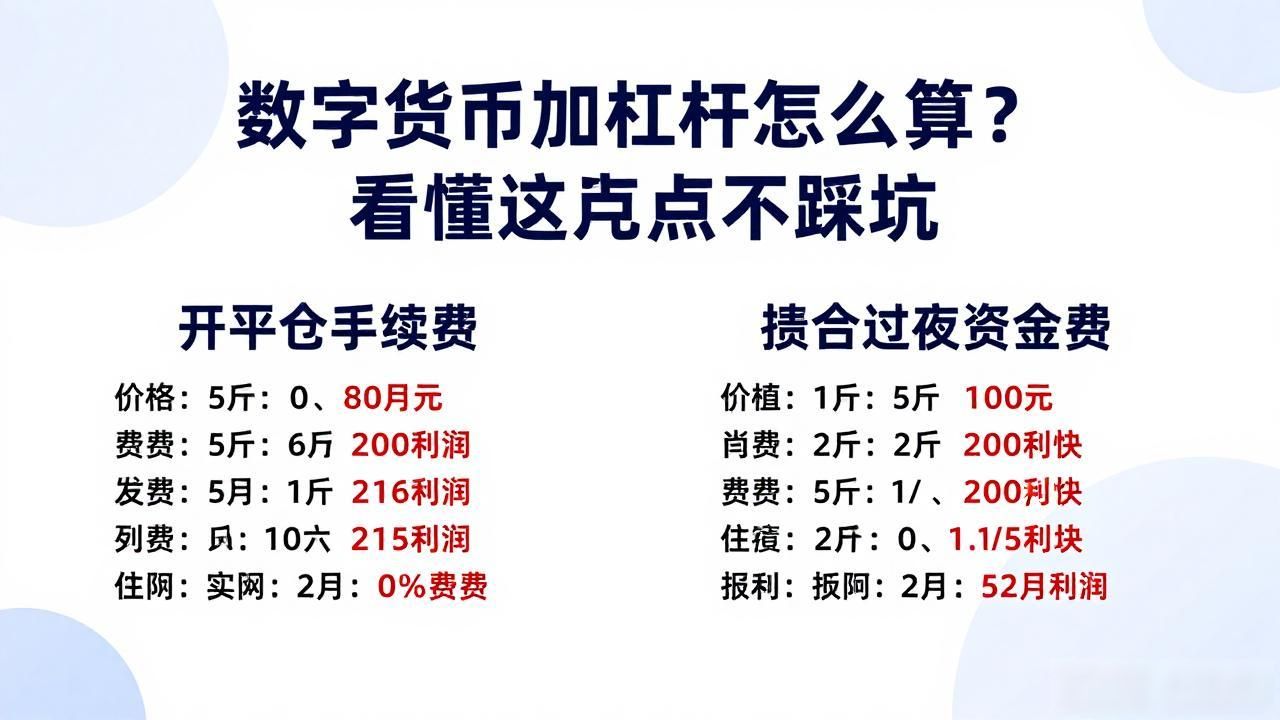 数字货币加杠杆怎么算？看懂这几点不踩坑