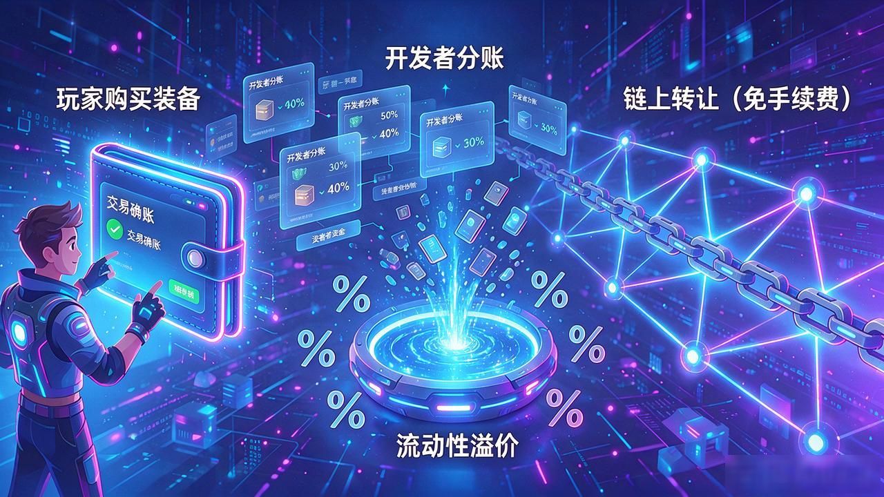 区块链游戏玩家收益模式_数字货币应用于游戏_链上道具交易分成机制