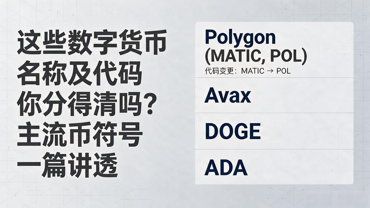 主流数字货币名称及交易代码对照表_数字货币名称及_不同链上USDT地址区别