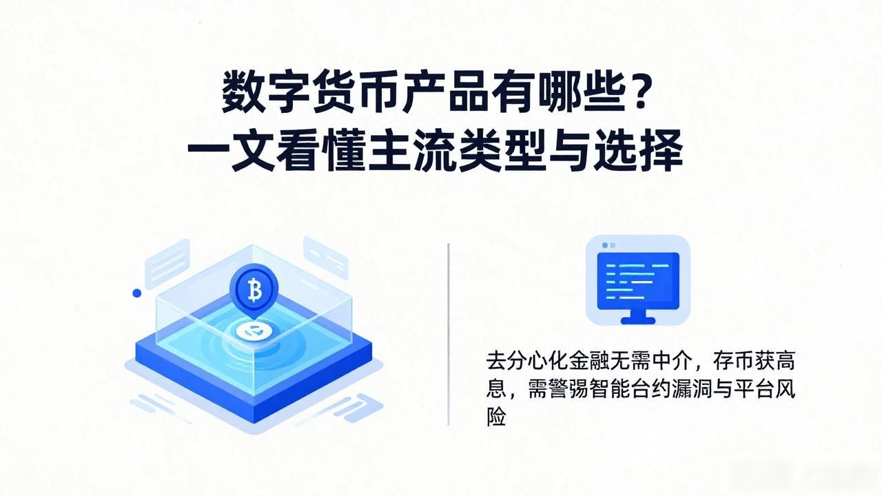 数字货币产品有哪些？一文看懂主流类型与选择