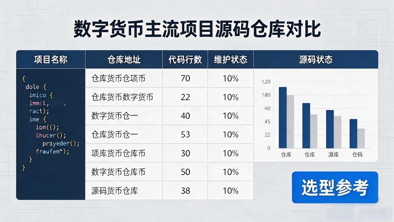 数字货币开源代码表格_数字货币开源代码选型表格_链上代码审计核心语言许可证对比