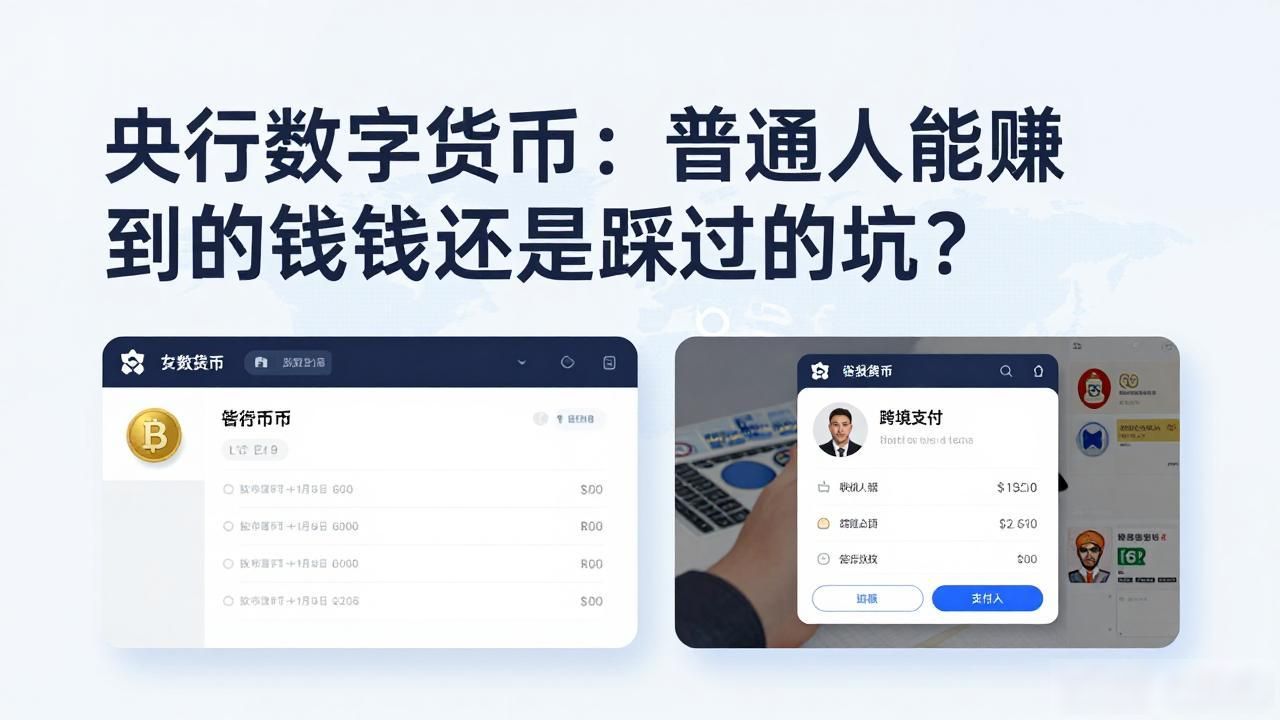 央行数字货币：普通人能赚到的钱还是踩过的坑？