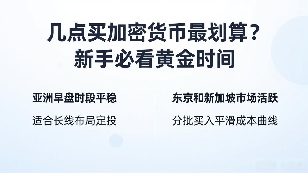 几点买加密货币最划算？新手必看黄金时间