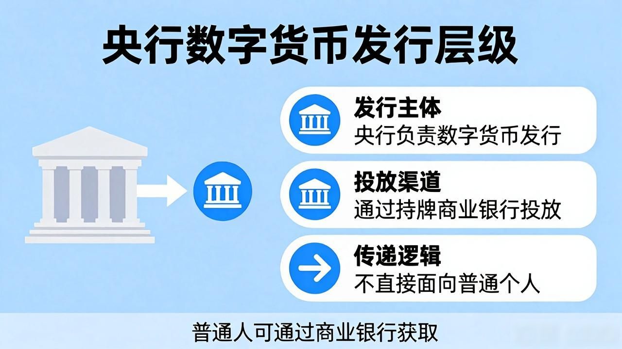 央行数字货币发行流程_央行如何发行数字货币_数字人民币双层架构