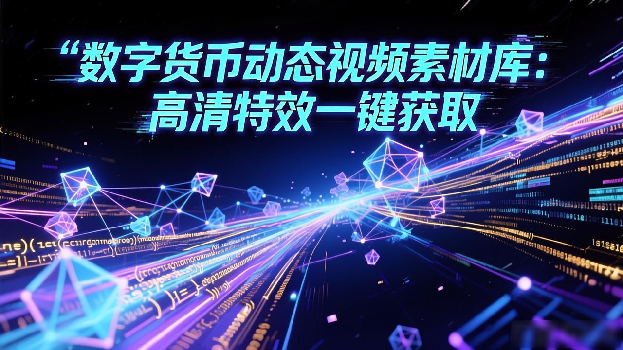 数字货币动态视频素材库：高清特效一键获取