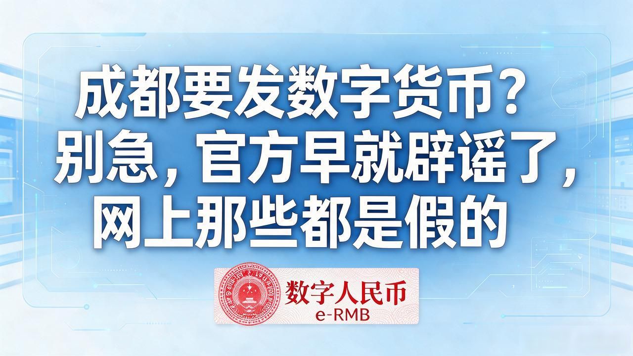 数字人民币官方App唯一入口_成都数字货币辟谣_成都数字货币是真是假
