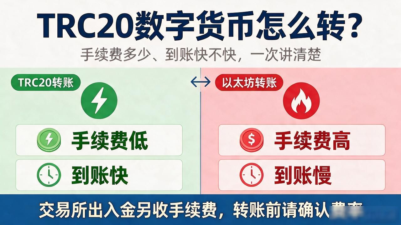 trc20 数字货币_TRC20协议与ERC20区别_USDT-TRC20转账手续费到账速度