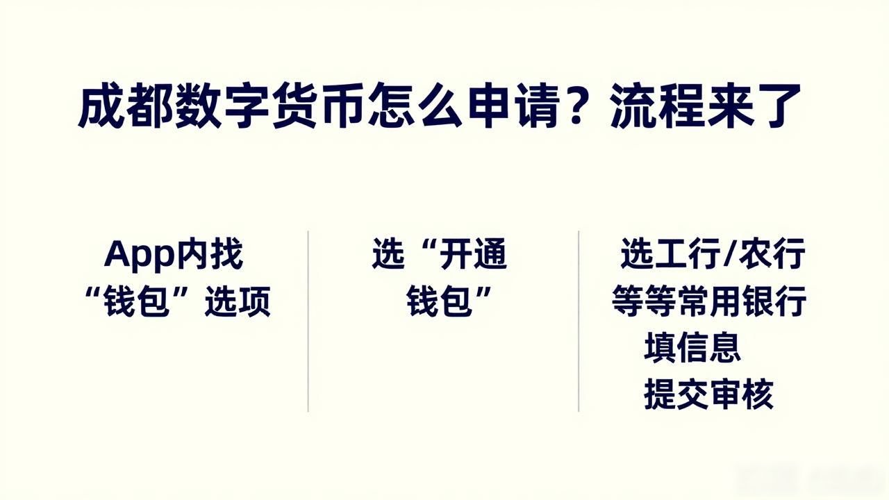成都数字货币怎么申请？流程来了