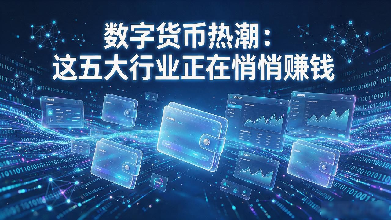 数字货币热潮：这五大行业正在悄悄赚钱