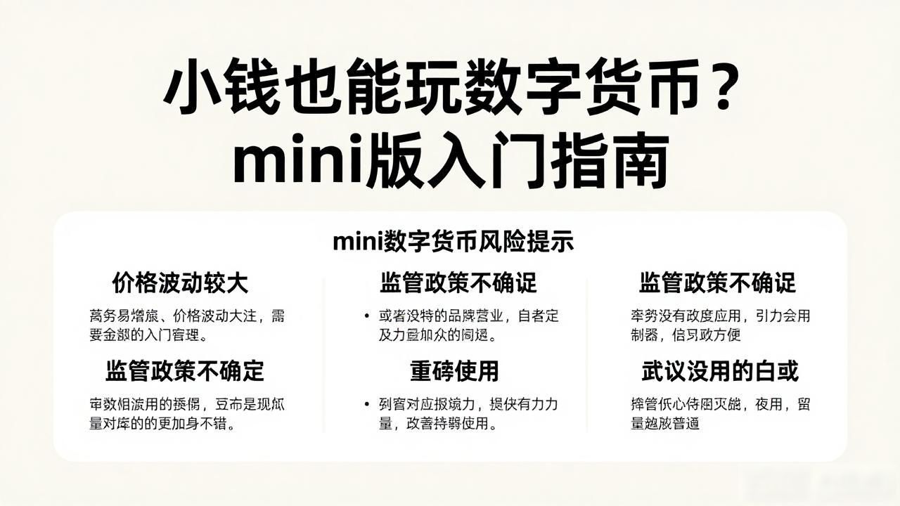 小钱也能玩数字货币？mini版入门指南