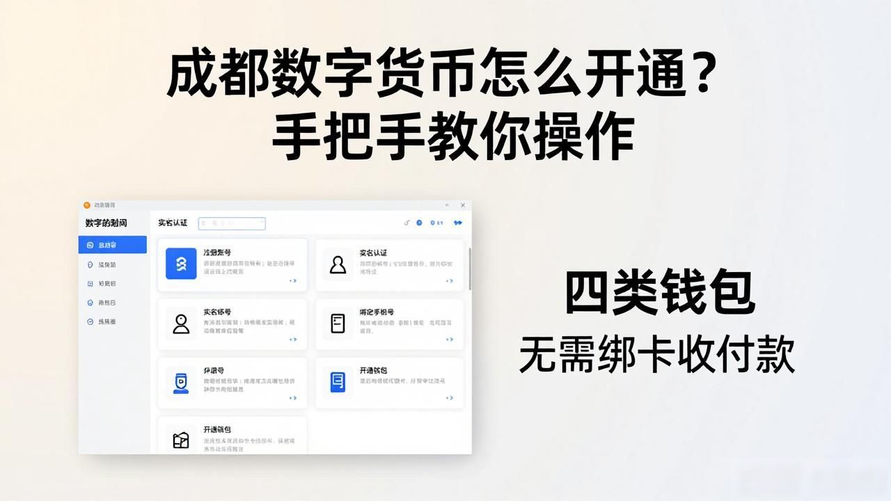 成都数字货币怎么开通？手把手教你操作