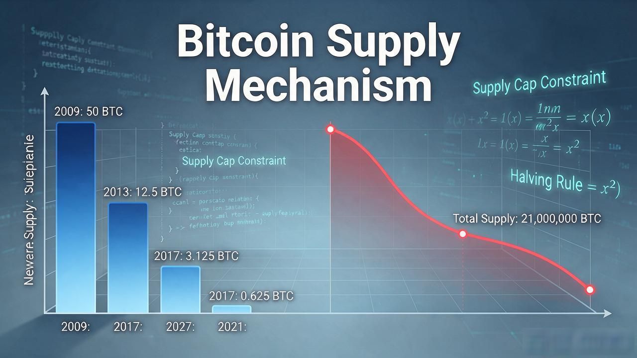 比特币2100万总量规则的底层代码设计_怎么控制数字货币数量_比特币减半机制的运行逻辑