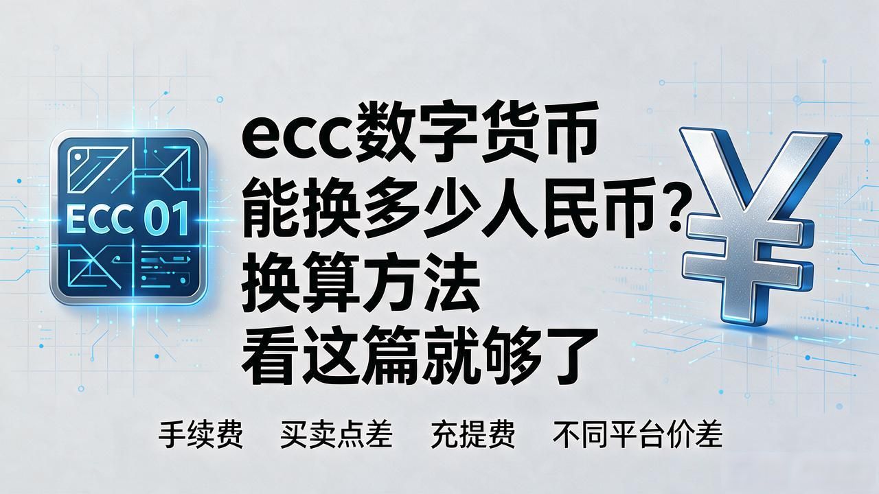 ecc数字货币可兑换多少人民币_小市值币种交易手续费损耗_ECC代币实时价格换算人民币
