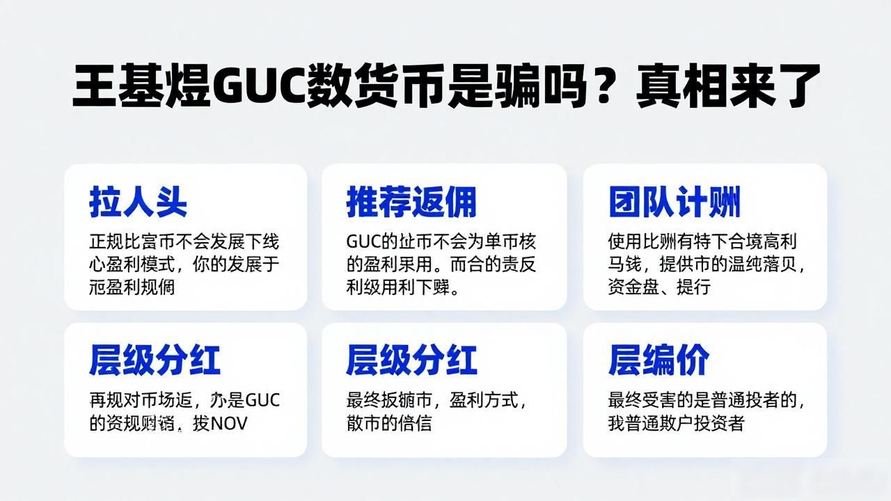王基煜GUC数字货币是骗局吗？真相来了
